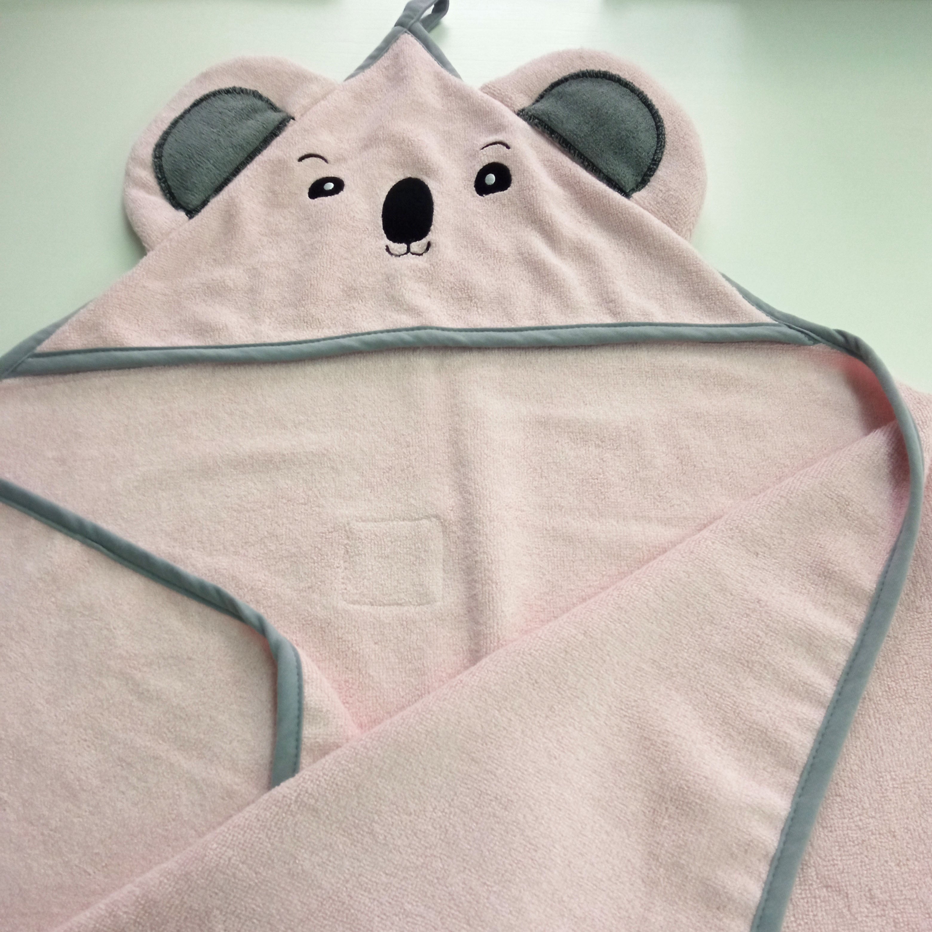 100% Spugna di Bambù | Asciugamano GRANDE con cappuccio KOALA 70x140 cm