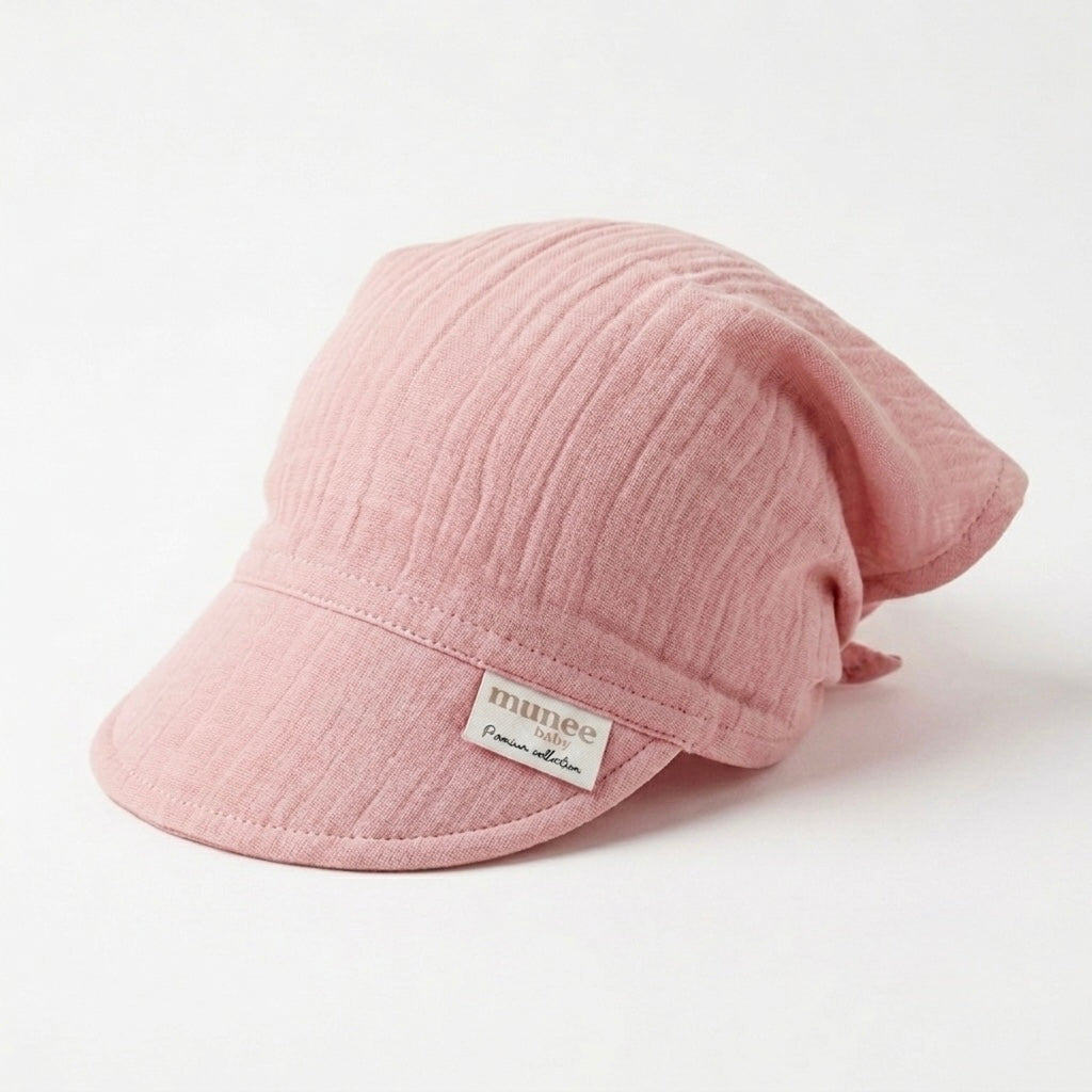 Cappellino estivo con visiera in mussola