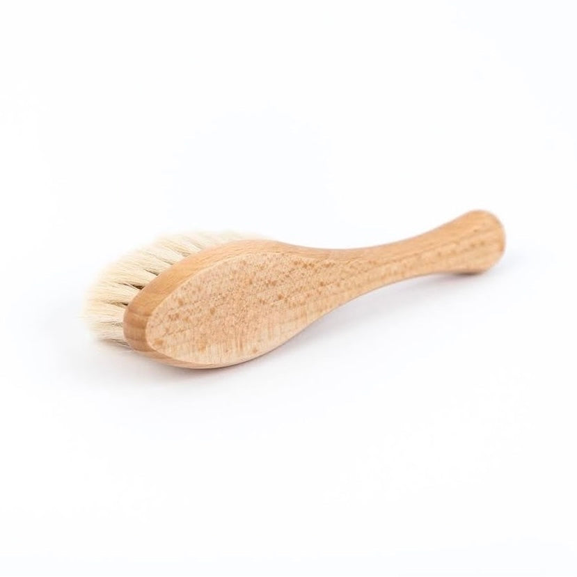 Spazzola morbida naturale per neonato