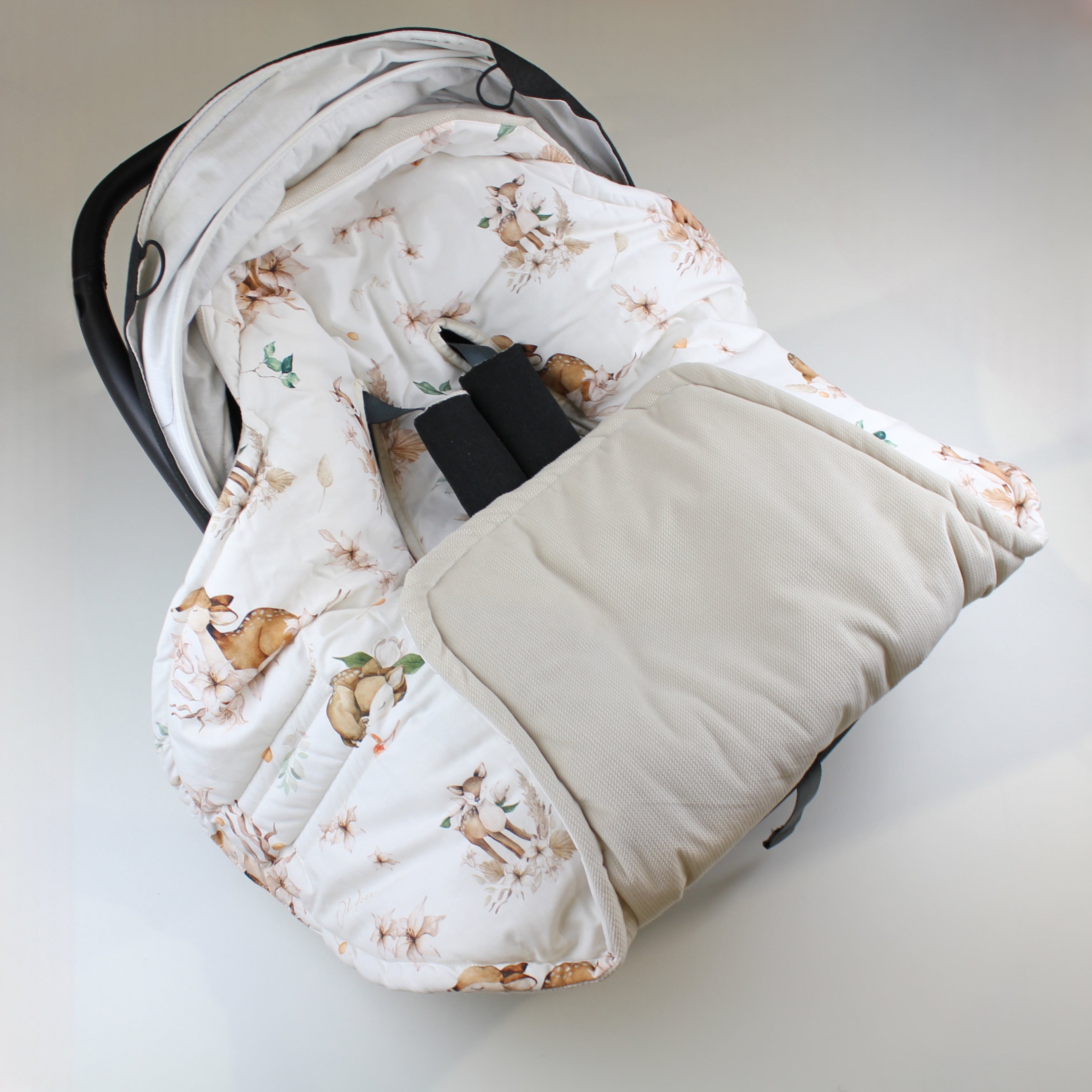 Copertina universale per ovetto 0-12 mesi | Cotone premium con velluto