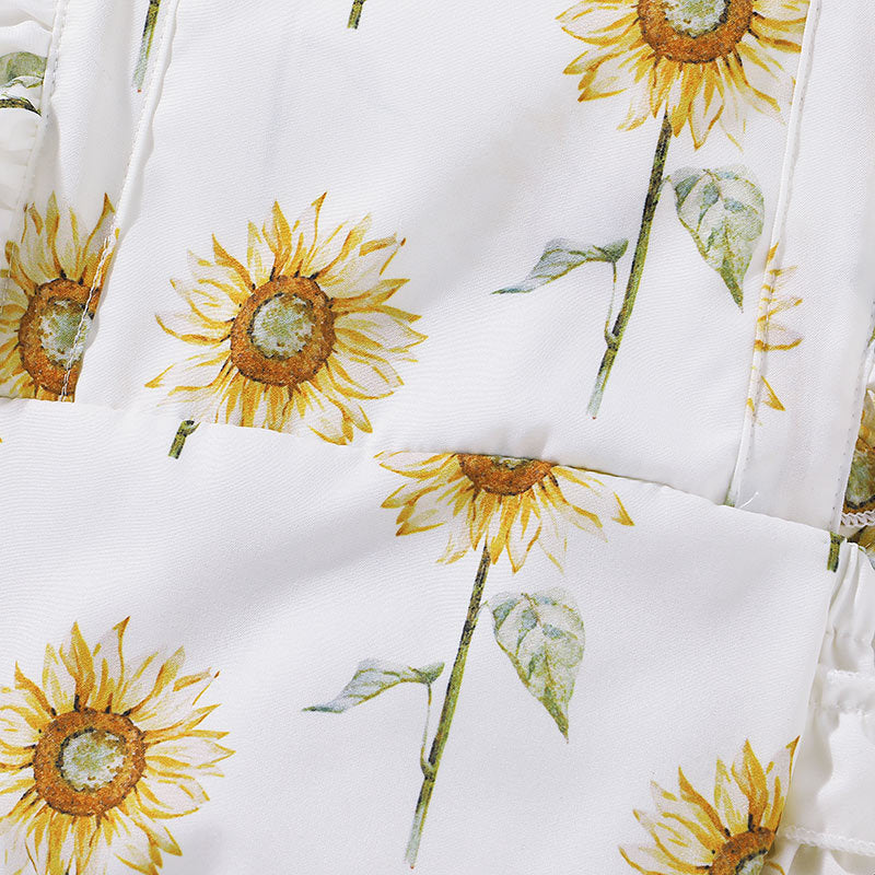 Pagliaccetto estivo con girasoli