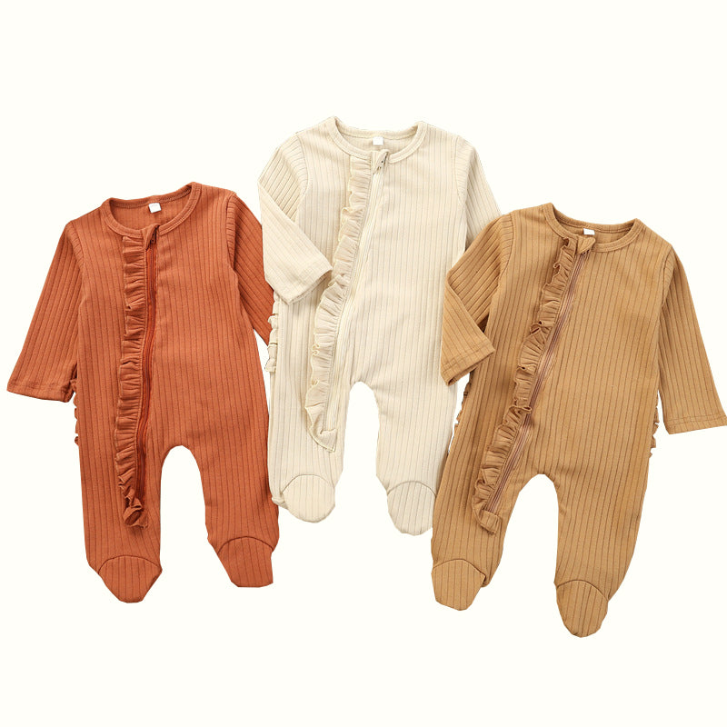 Tutina a costine con cerniera