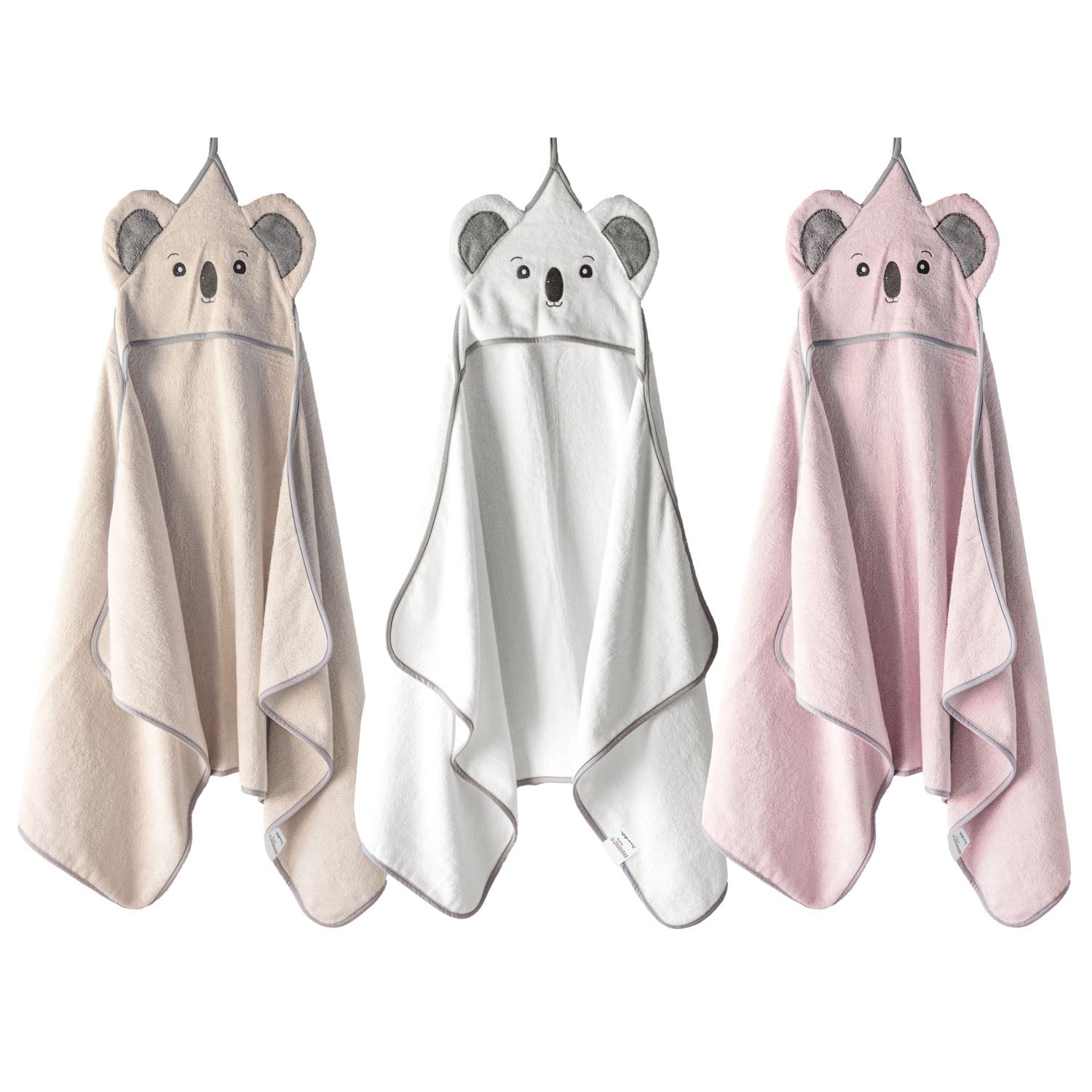 100% Spugna di Bambù | Asciugamano GRANDE con cappuccio KOALA 70x140 cm