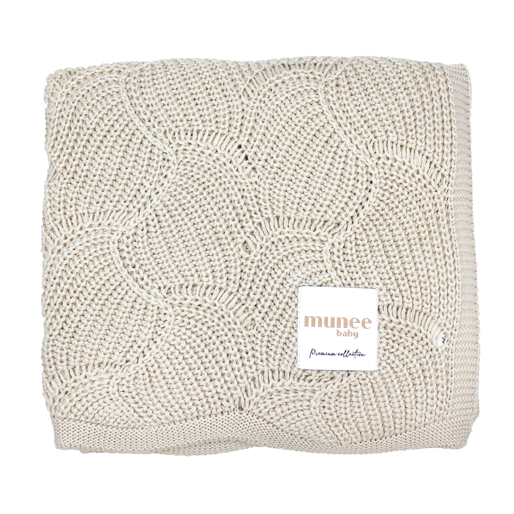 Luxury Bamboo™ | Coperta termoregolante traforata in bambù – Conchiglia 80x100 cm
