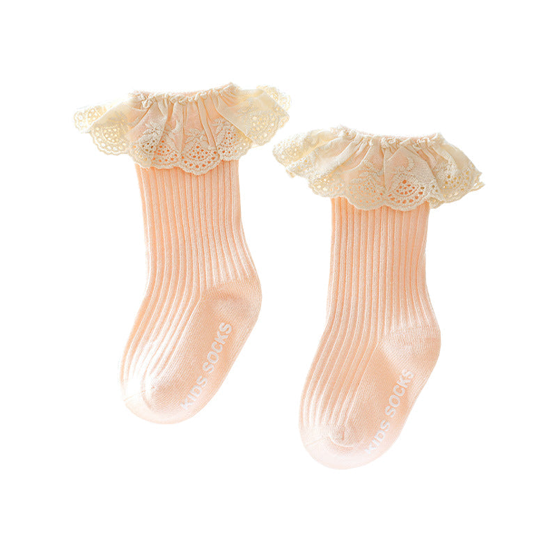 Calzini con volant in pizzo