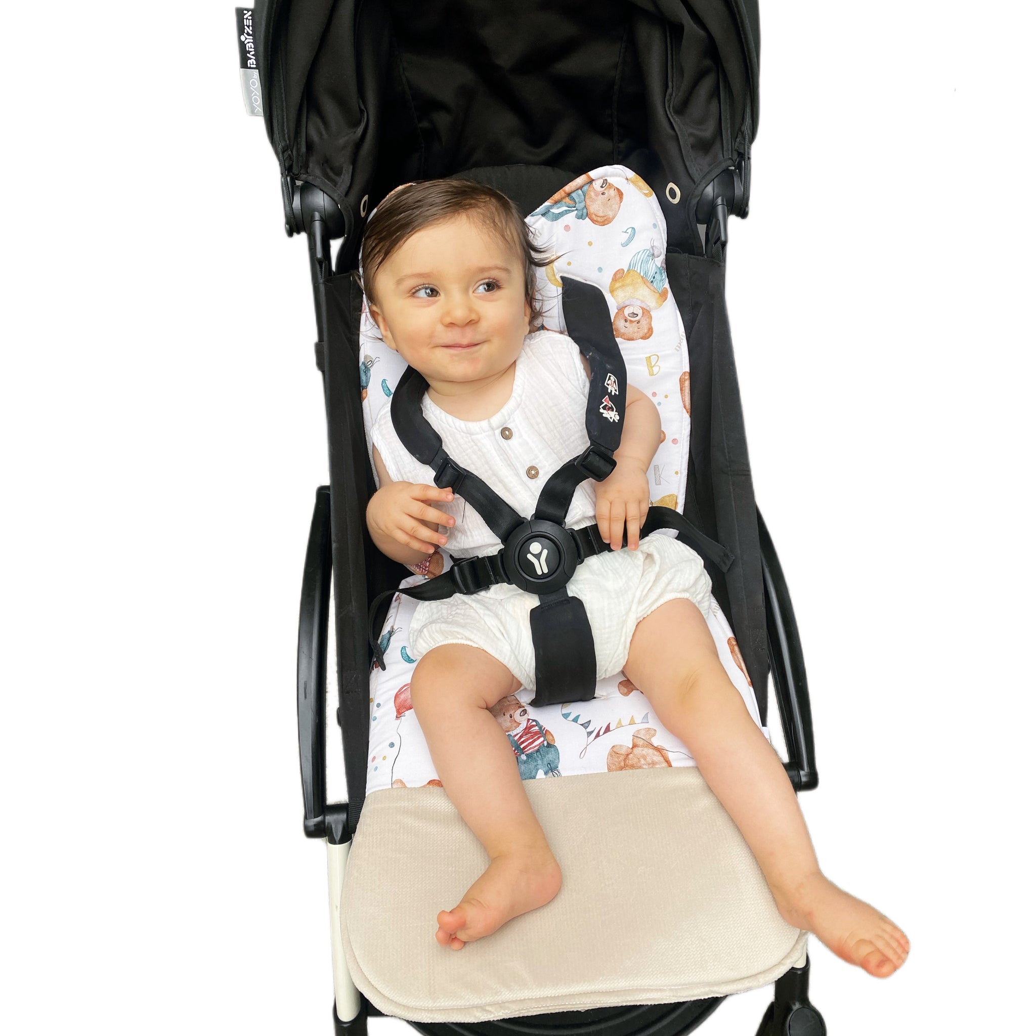 Materassino Universale Per Passeggino Cat - Grigio, Traspirante, 84x34 Cm, In Cotone - Foto 9
