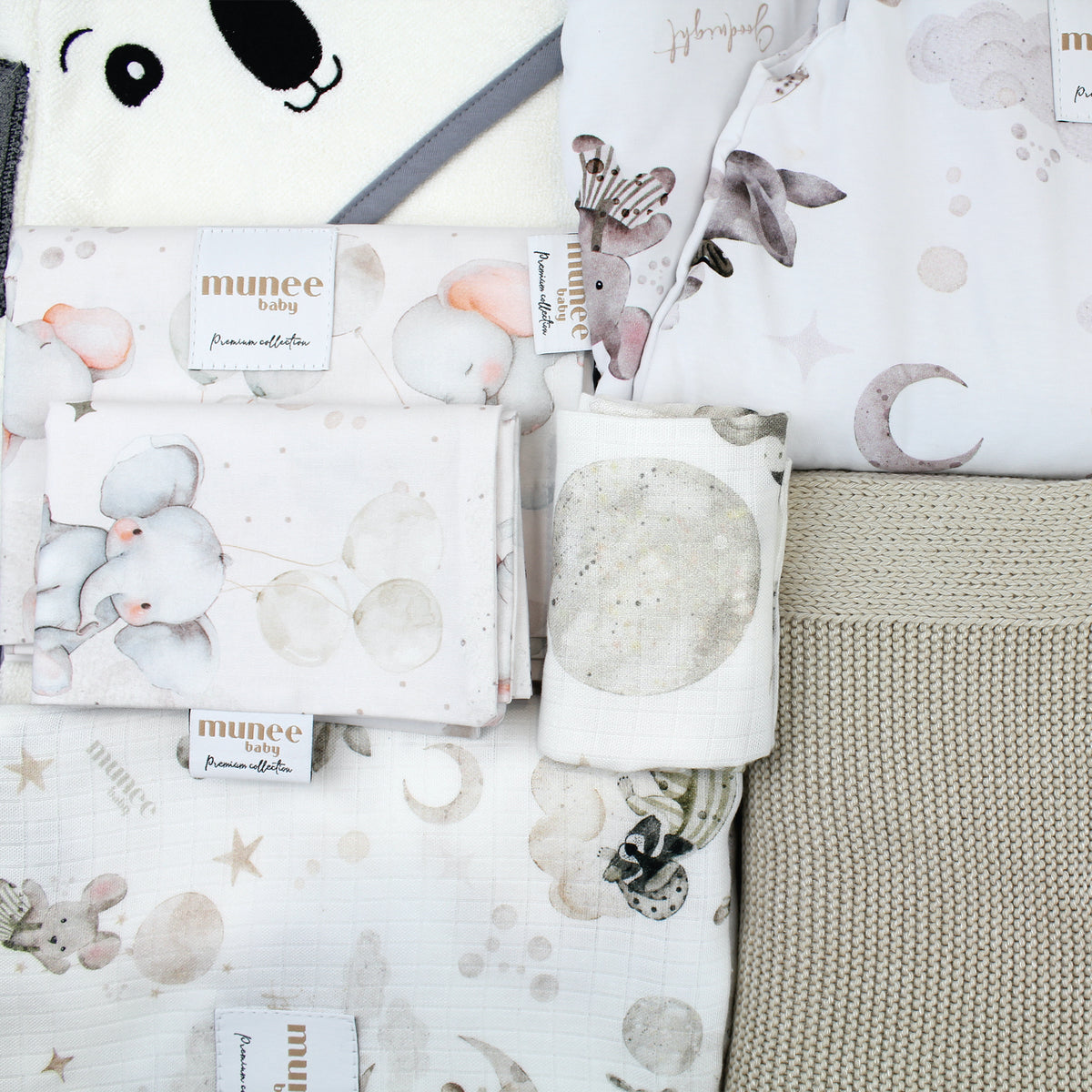 Set Nascita Completo 5 pezzi INVERNALE BIANCO
