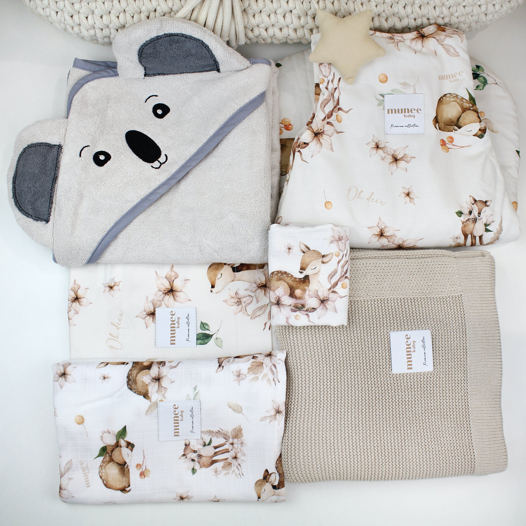Set Nascita Completo 6 pezzi INVERNALE BEIGE