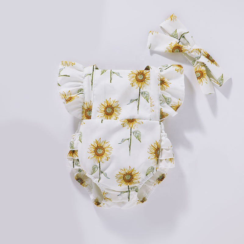 Pagliaccetto estivo con girasoli