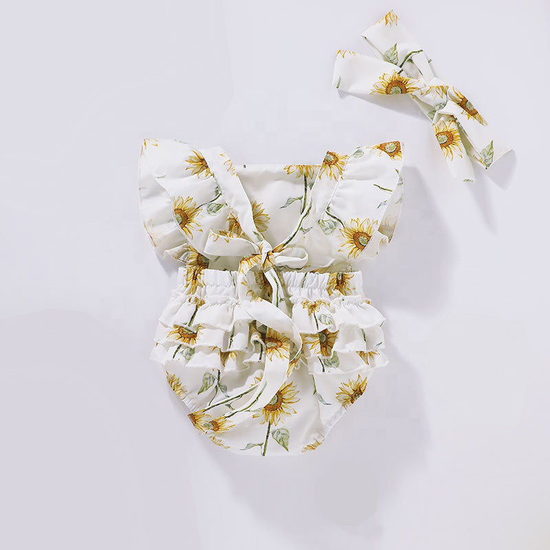 Pagliaccetto estivo con girasoli