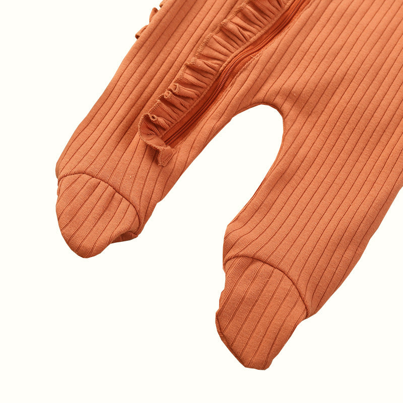 Tutina a costine con cerniera