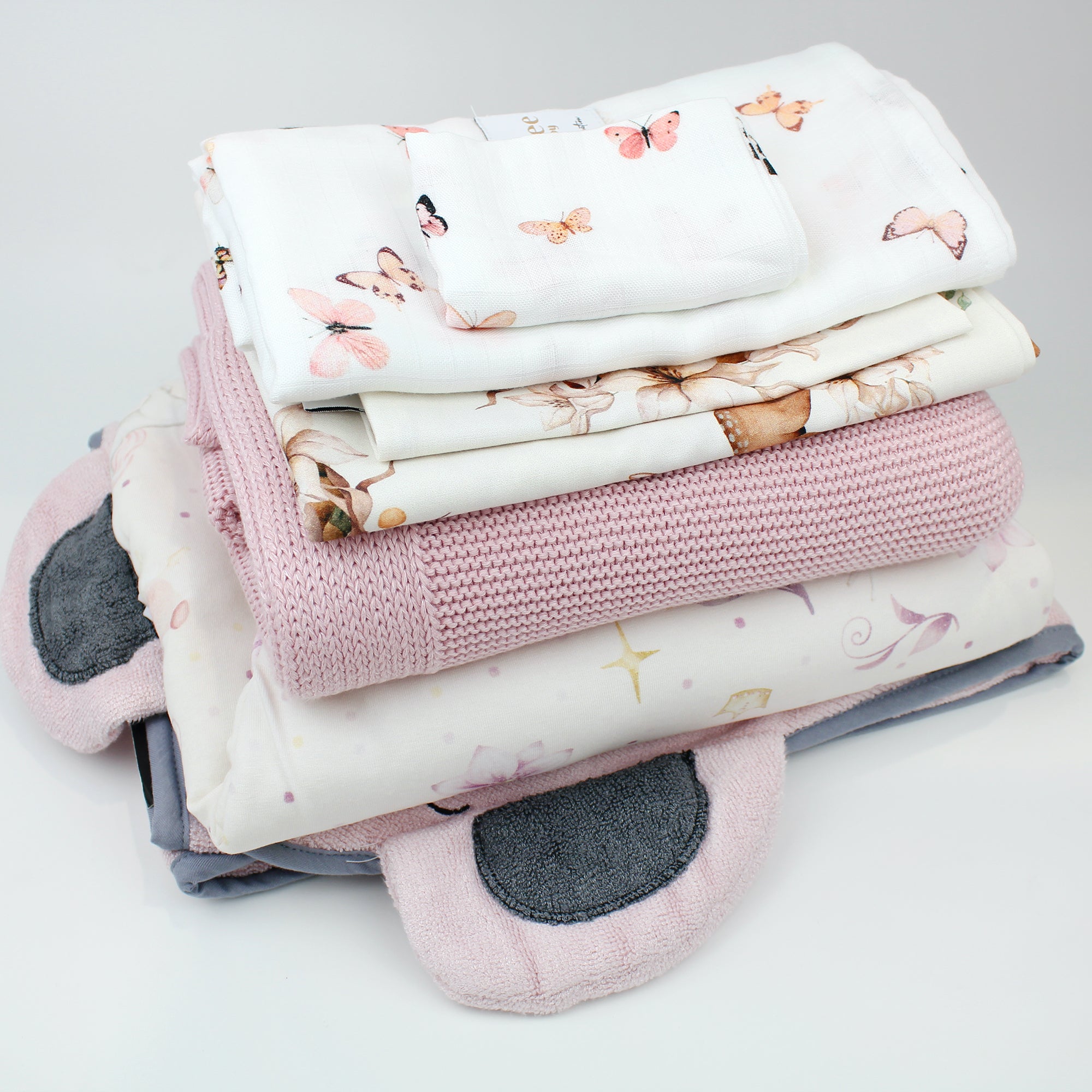 Set Nascita Completo 6 pezzi INVERNALE ROSA