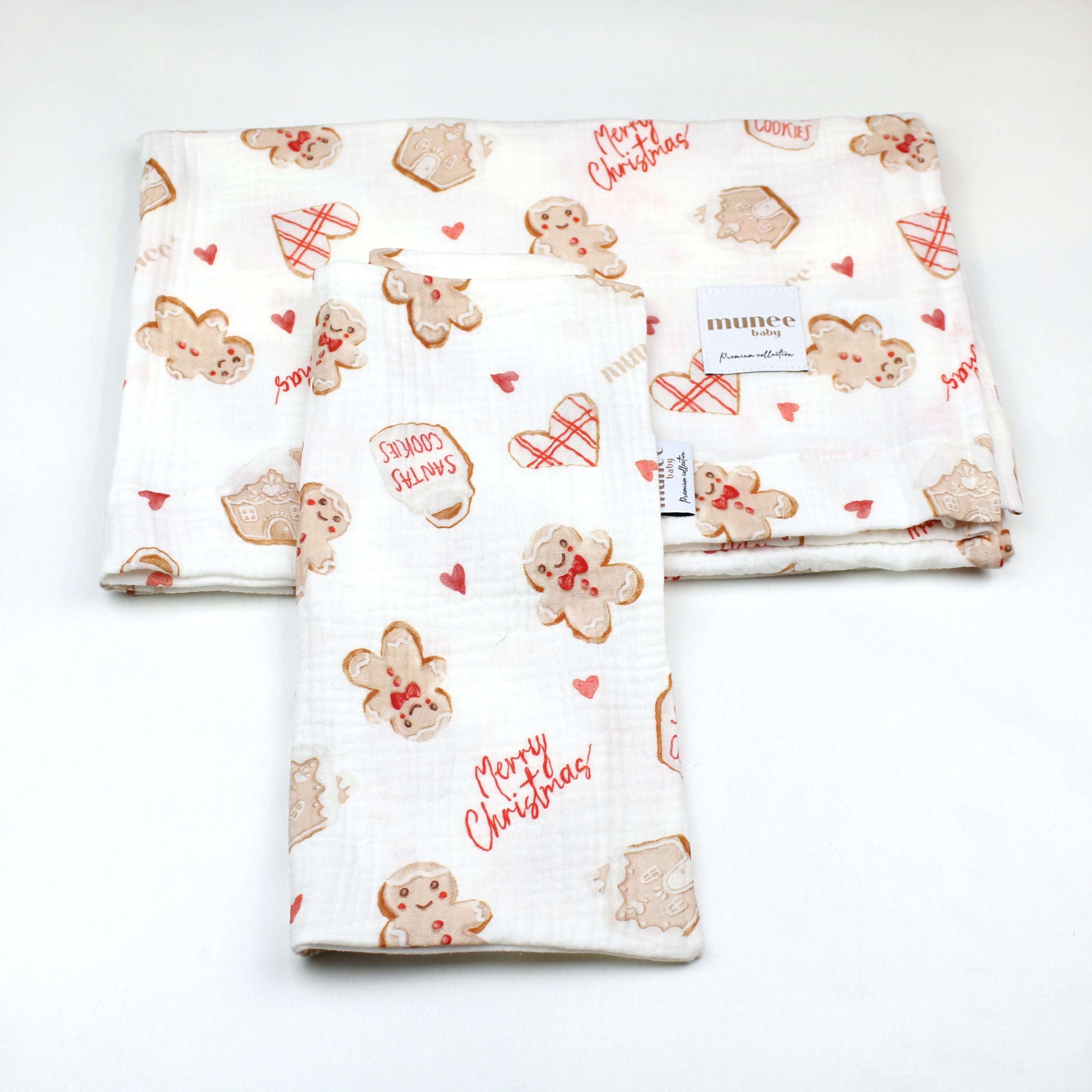 Lenzuolo e federa per culla e carrozzina 75x100/30x40 cm | MUSSOLA DOPPIA GARZA