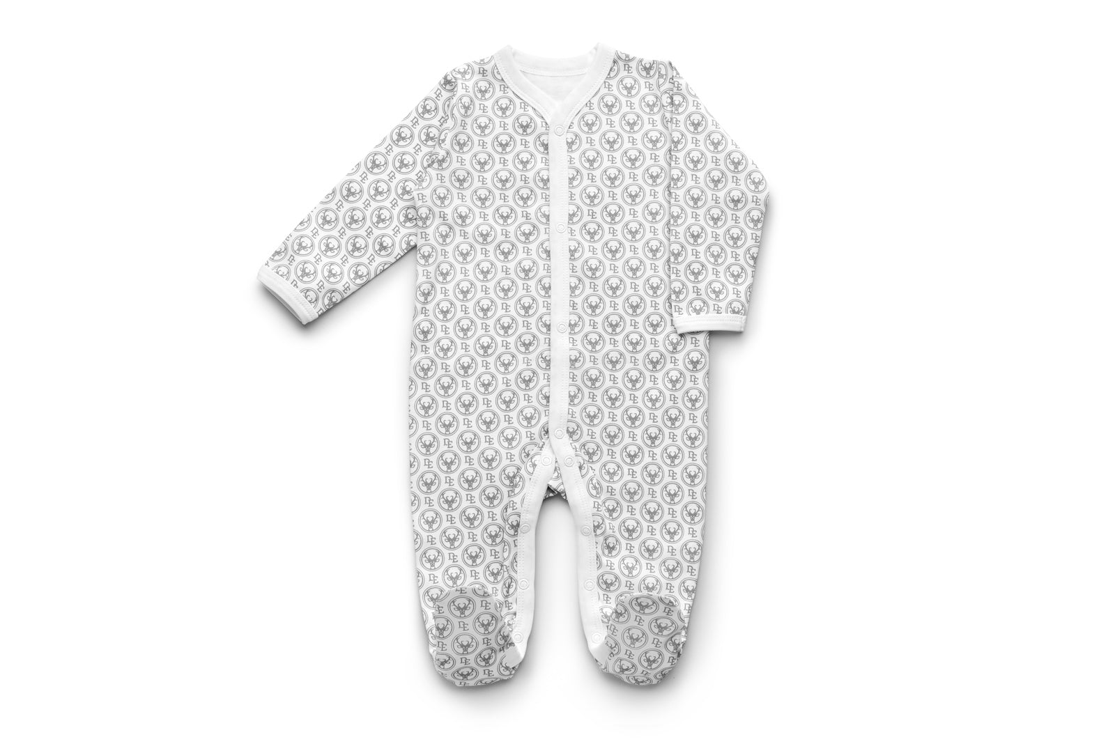 Tutina disegnata con piedini (tutto in uno)