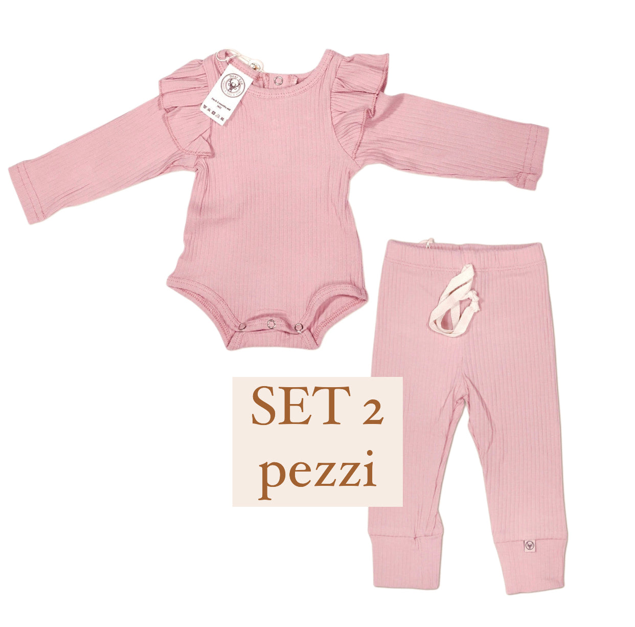 SET Body con rouches + pantaloni