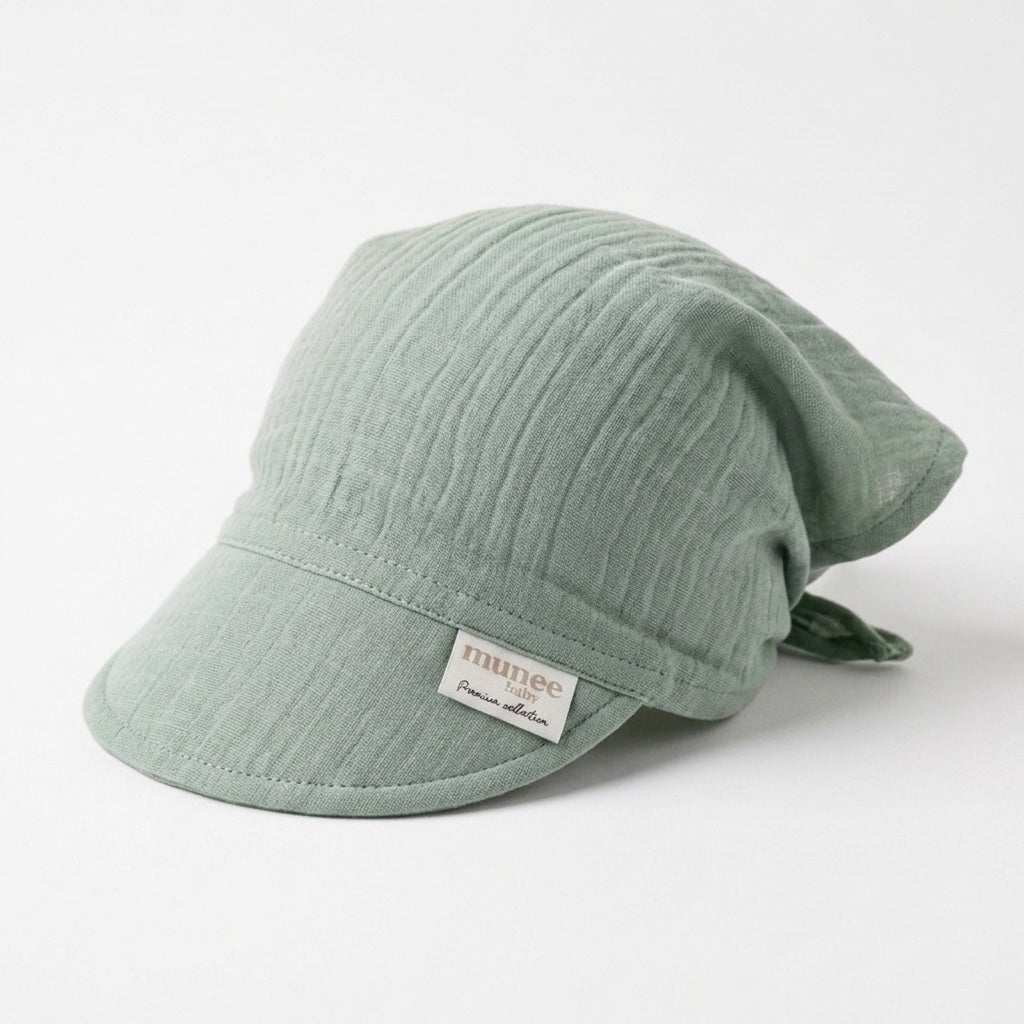 Cappellino estivo con visiera in mussola