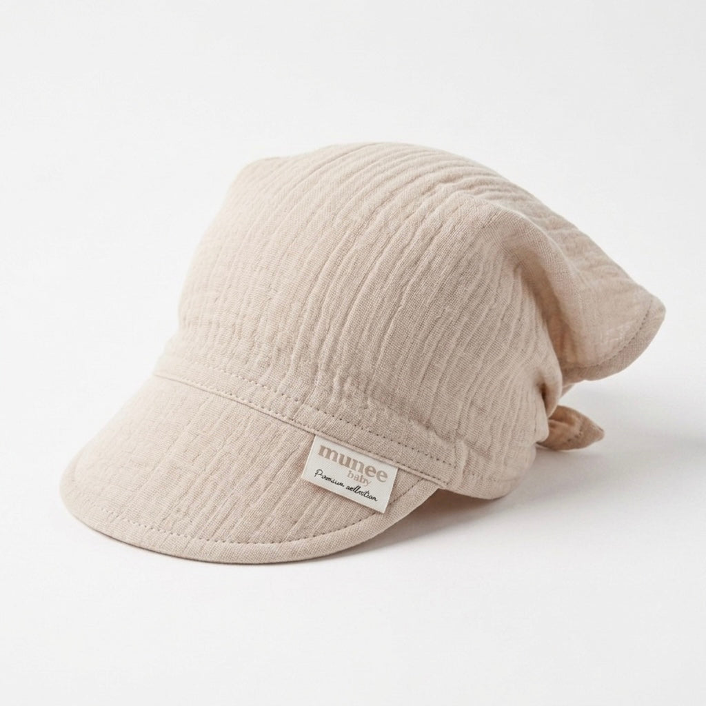 Cappellino estivo con visiera in mussola