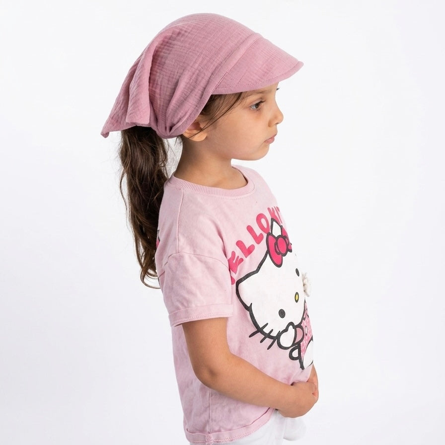 Cappellino estivo con visiera in mussola