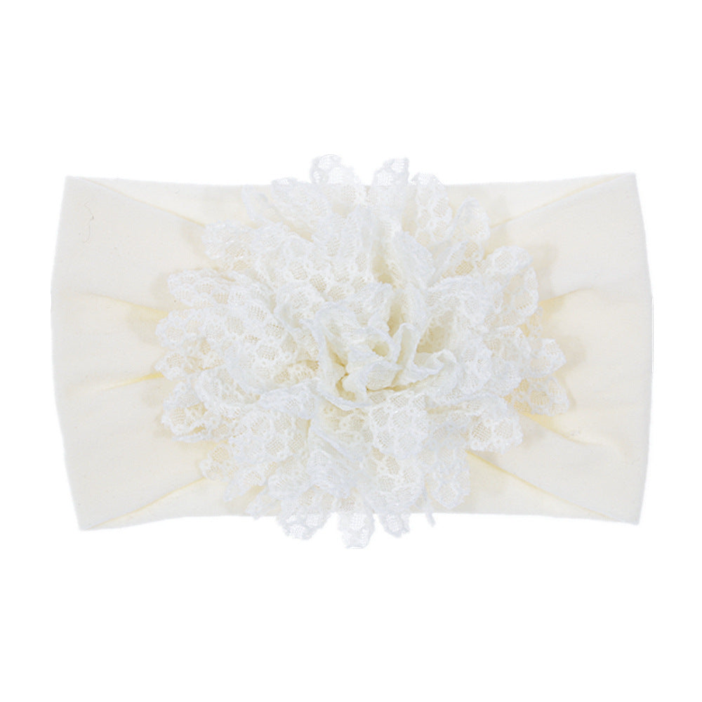 Fascia con fiore in pizzo