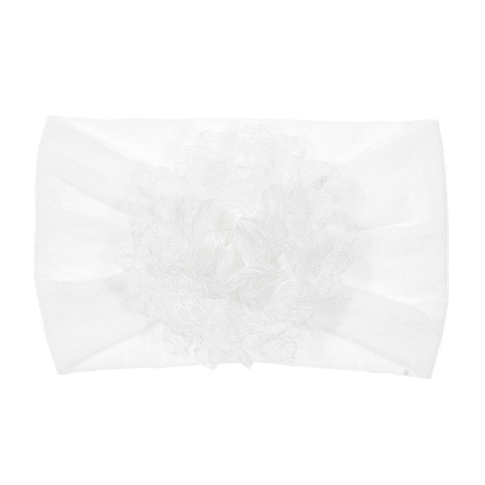 Fascia con fiore in pizzo