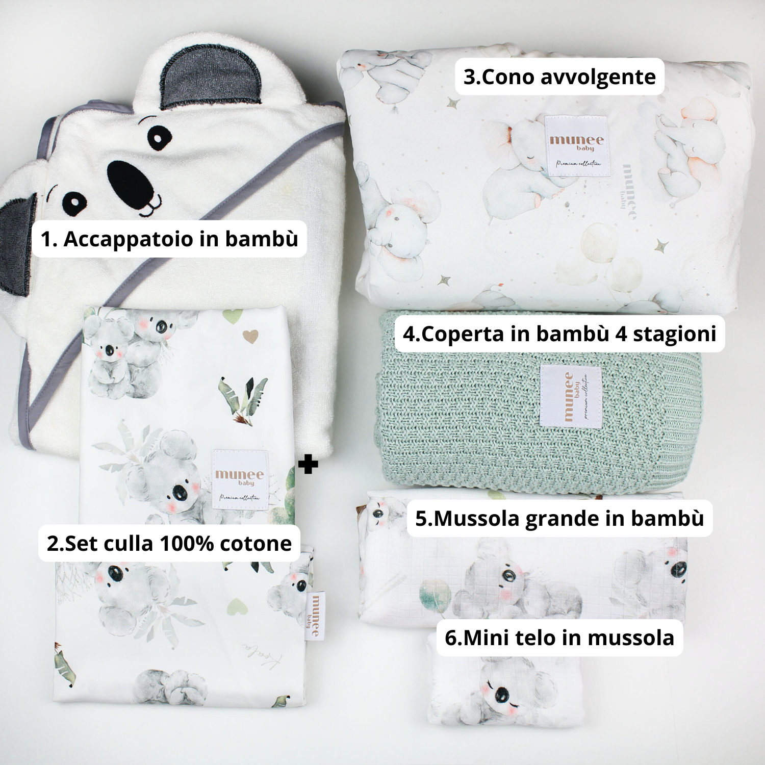 SET NASCITA 6 pezzi