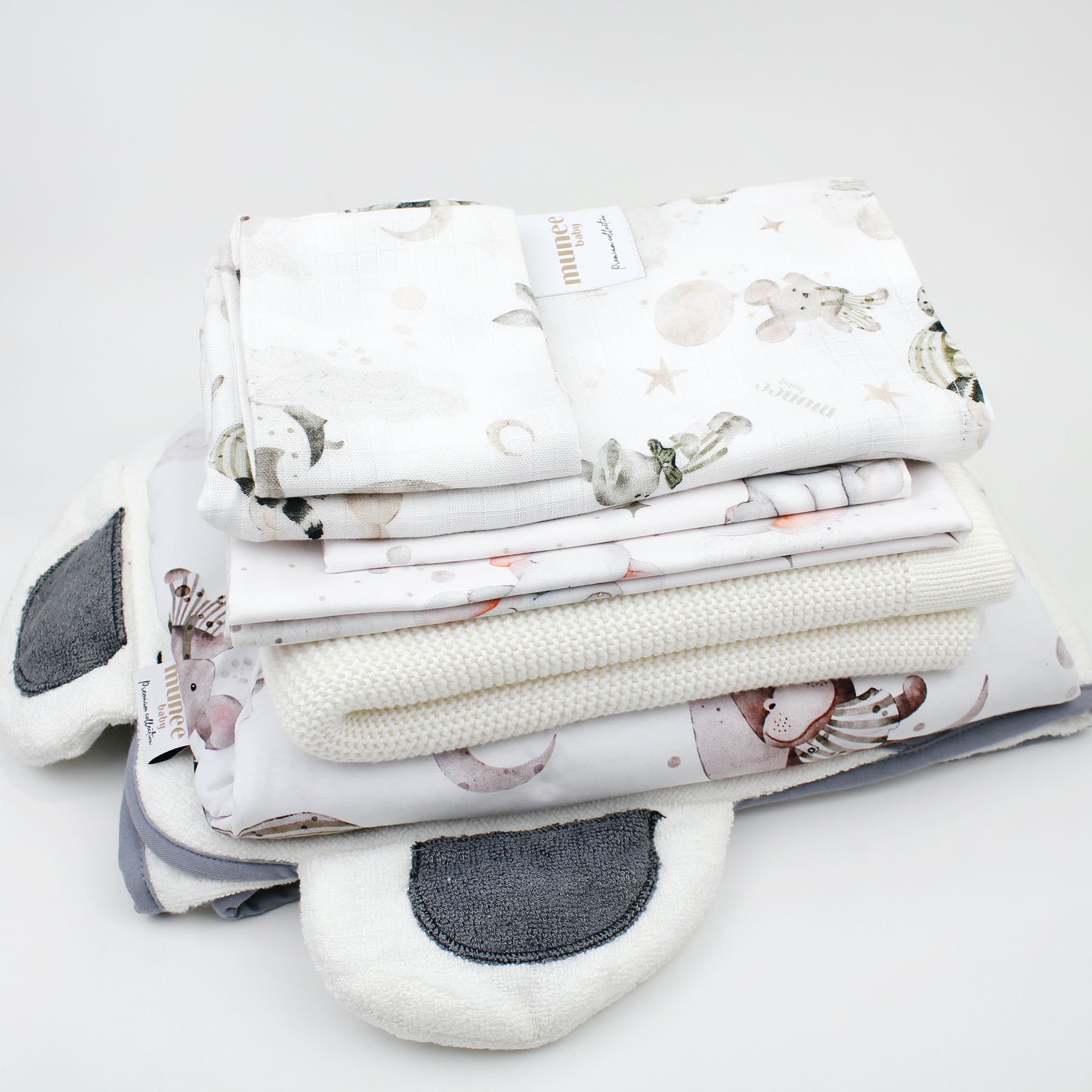 Set Nascita Completo 6 pezzi INVERNALE BIANCO