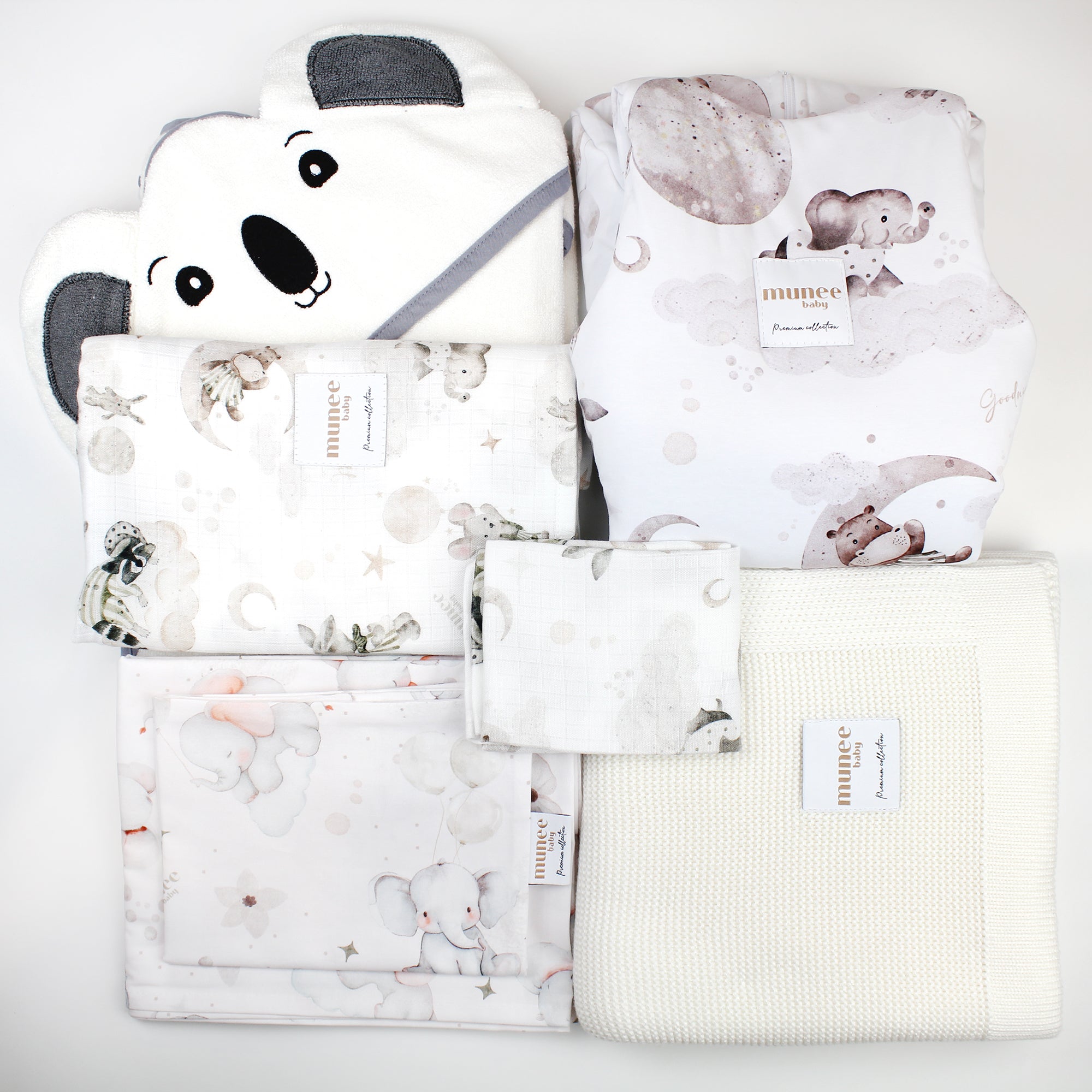 Set Nascita Completo 6 pezzi INVERNALE BIANCO