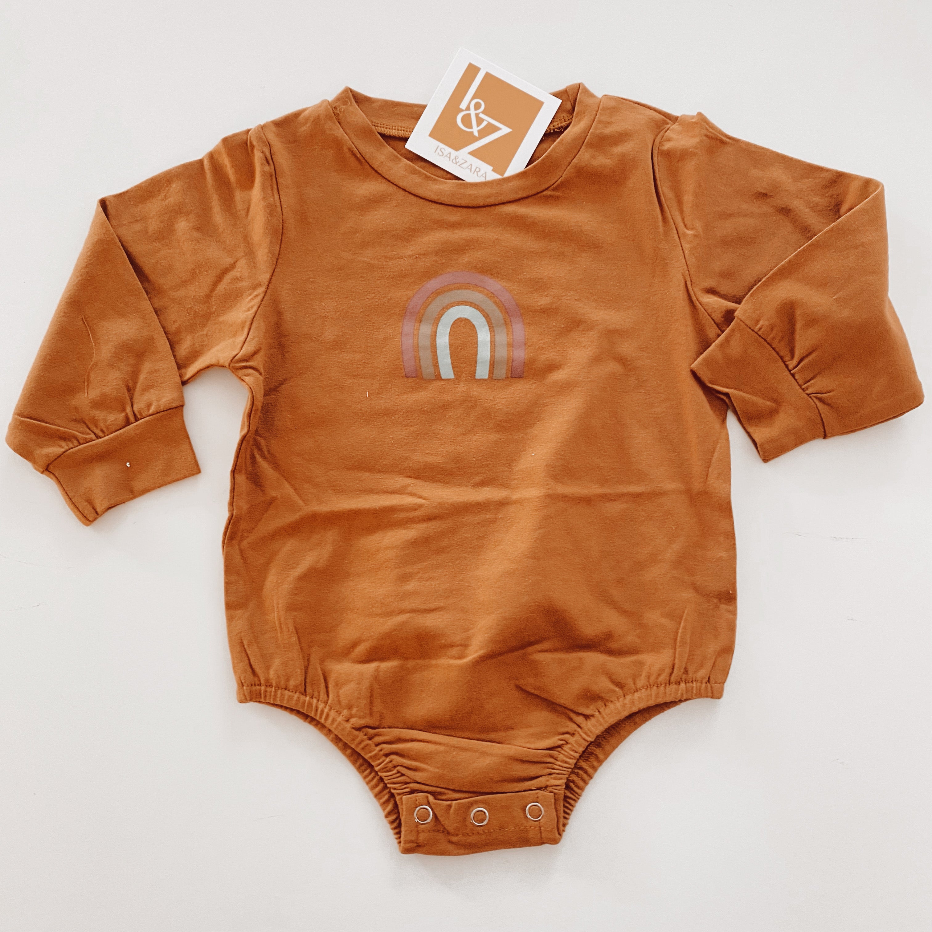 Body maniche lunghe con arcobaleno