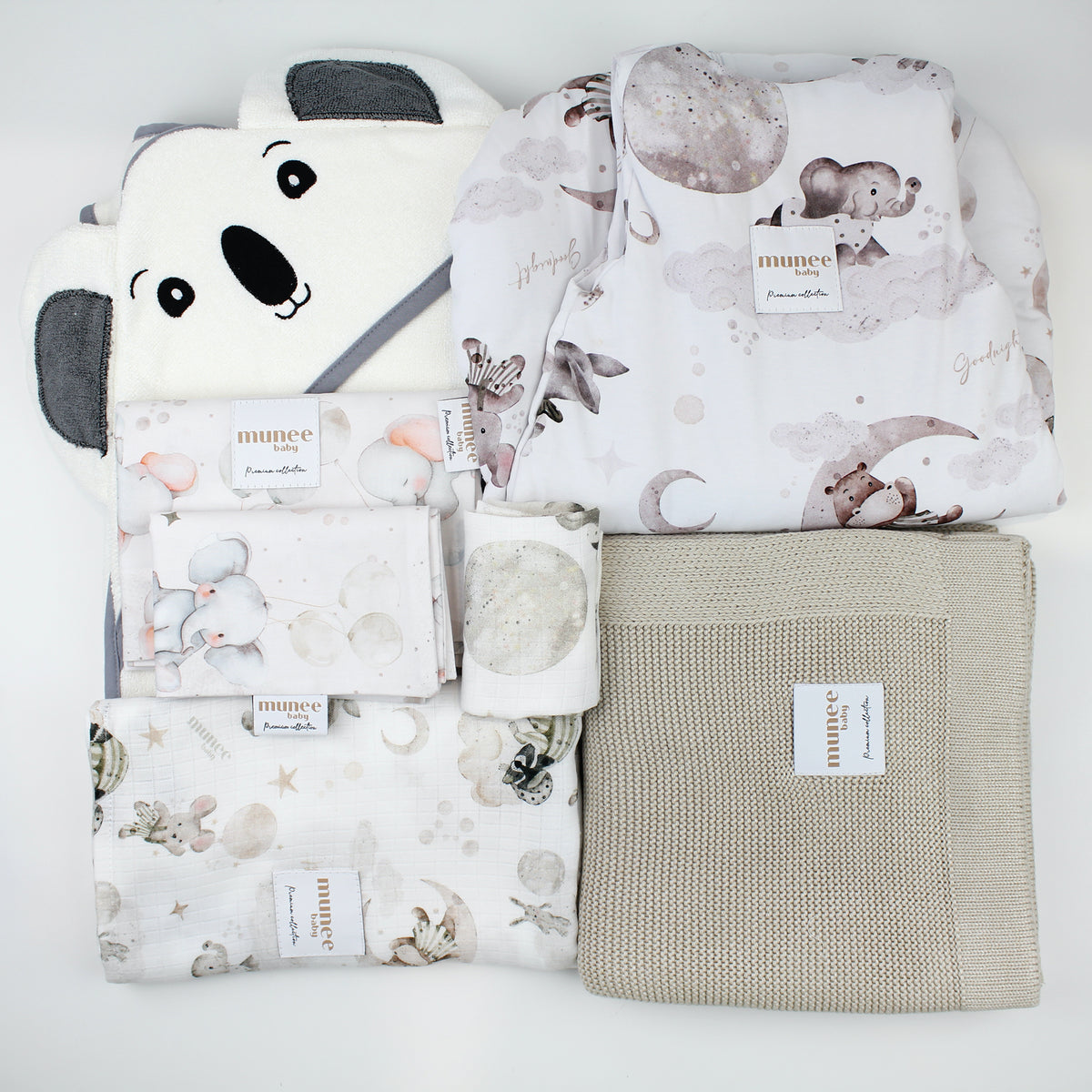 Set Nascita Completo 6 pezzi INVERNALE BIANCO