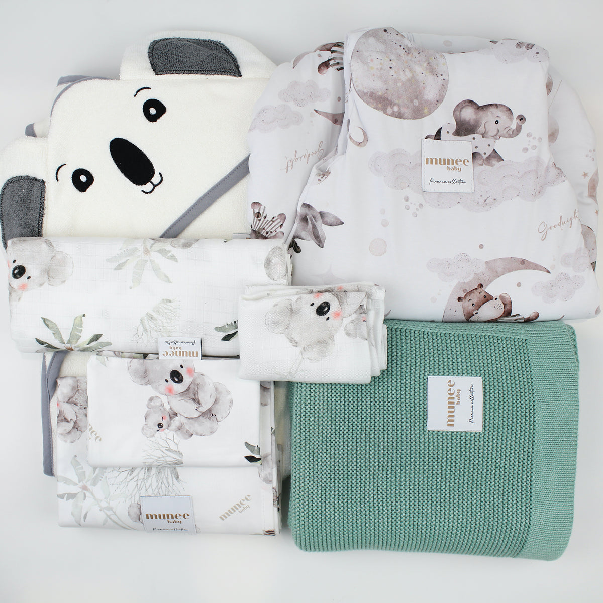 Set Nascita Completo 6 pezzi INVERNALE VERDE