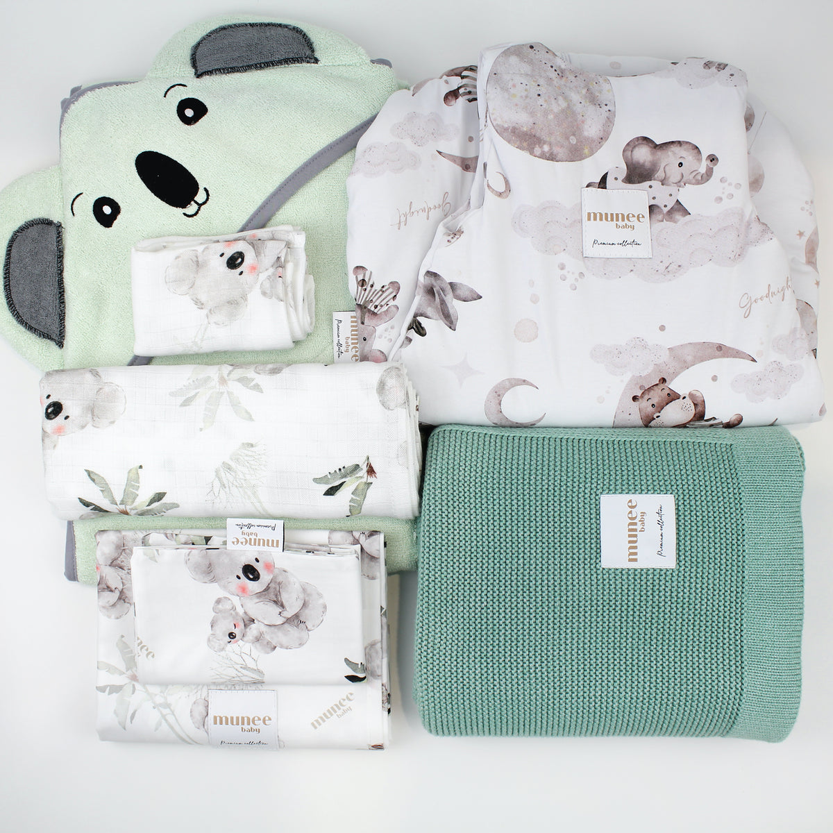 Set Nascita Completo 6 pezzi INVERNALE VERDE