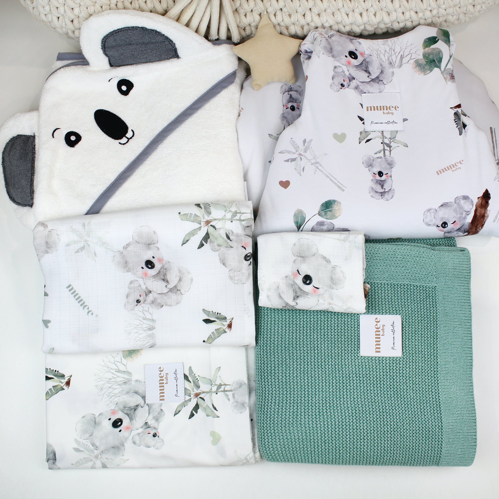 Set Nascita Completo 6 pezzi INVERNALE VERDE