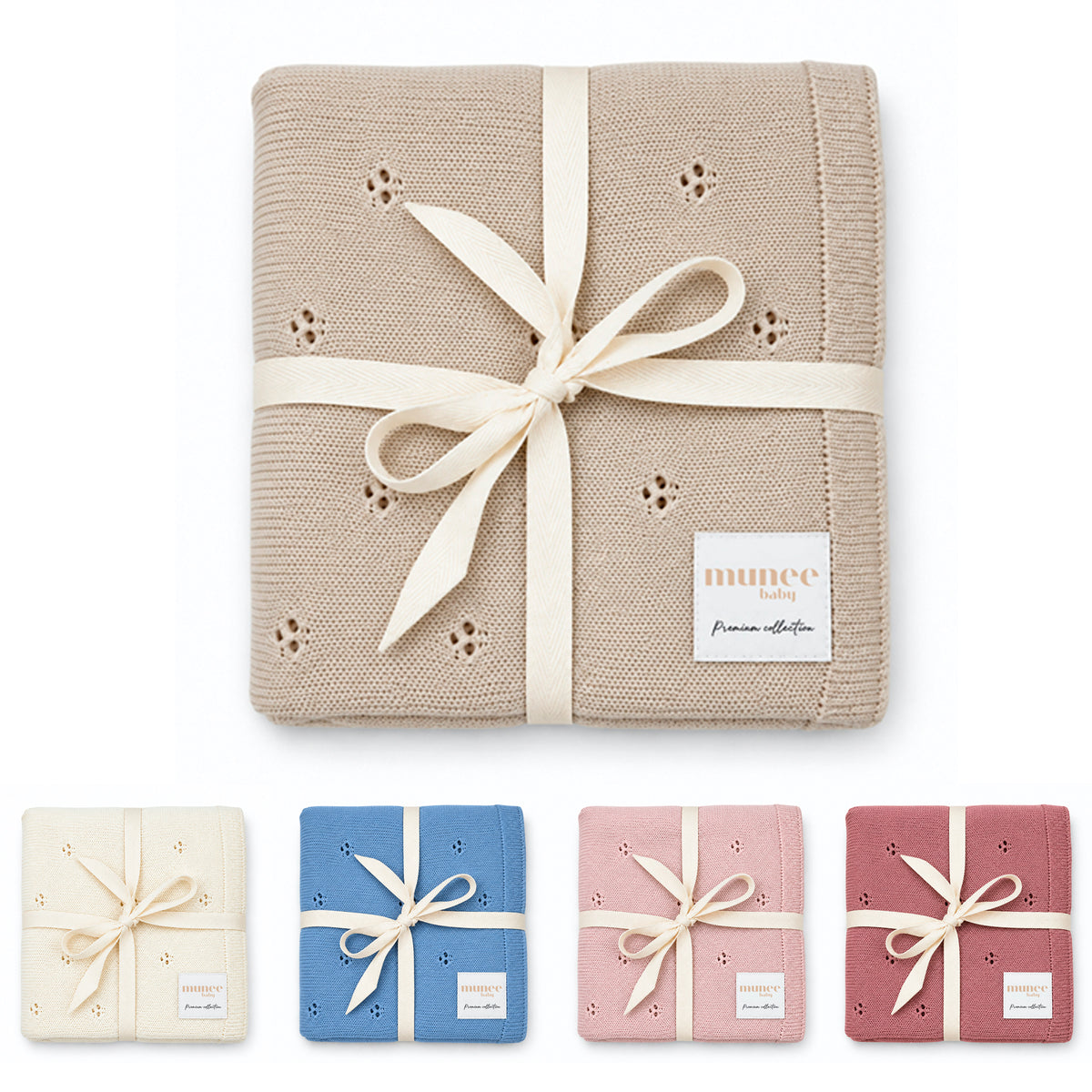 Merino Premium™ | Coperta termoregolante in 100% lana merino – Trama Microtraforata 80×100 cm
