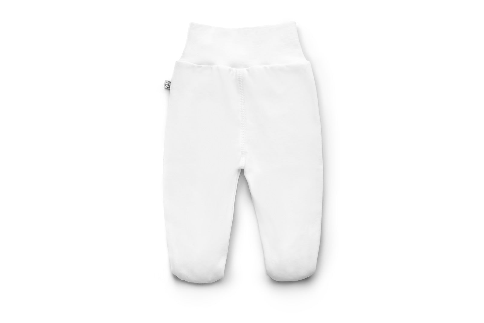 Pantaloni bianchi con piedini